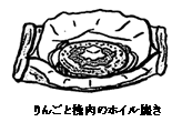りんごとひき肉のホイル焼き